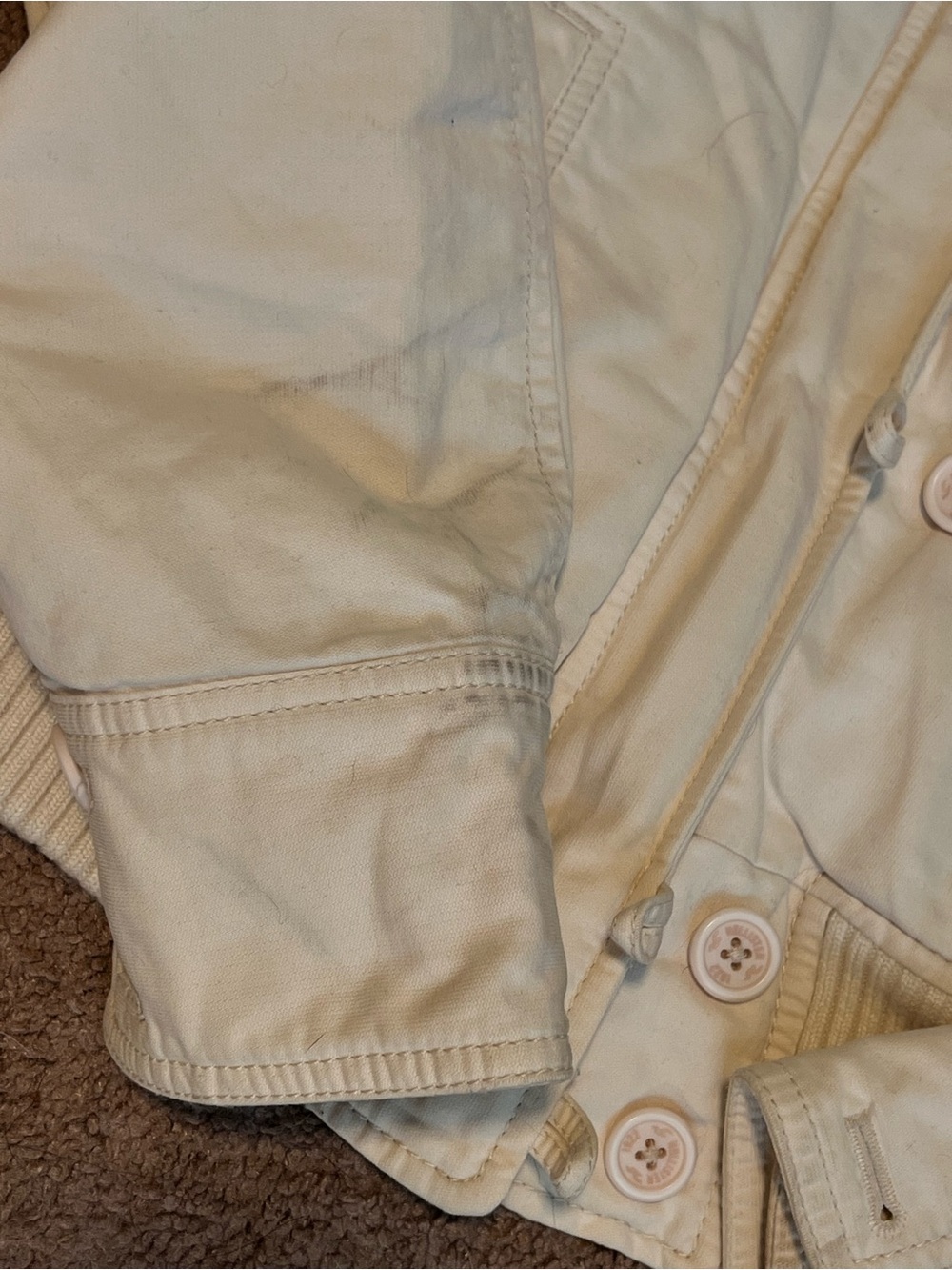 Vintage Y2K Hollister Hooded Bomber Jacket with Sherpa Lining - Picture 7 of 8